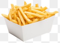 PNG Food paper fries white background. 