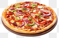 PNG Pizza food white background mozzarella.