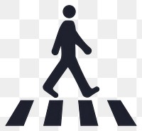 PNG Human pictogram crossing street illustration pedestrian graphic.