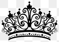 PNG Tiara illustration design vector.