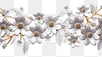 PNG Flower backgrounds pattern plant.