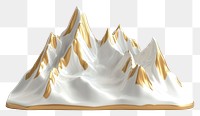 PNG Gold and White Mountain Range mountain modern white.