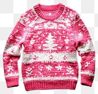 PNG Pink Christmas Ugly Sweater sweater christmas clothing.