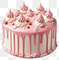 PNG Pink christmas cake celebration dessert white.