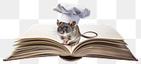 PNG Rat with chef hat rat background animal.