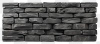 PNG Stone wall architecture black white background. 