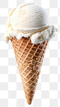 PNG Real vanilla icecream cone dessert food delicious.