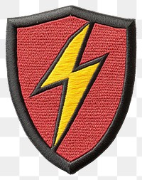 PNG Shield lightning badge patch.