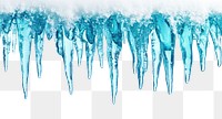 PNG Cyan gradient icicle icicles nature winter.