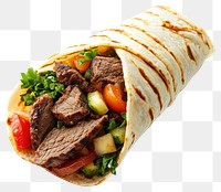 PNG Grilled beef wrap food mediterranean photography.