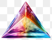 PNG Rainbow pyramid gemstone crystal jewelry.