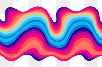 PNG Wave abstract pattern art.