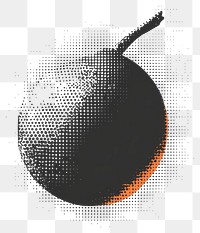 PNG Black Grapefruit gradient transitioning smoothly halftone abstract design.