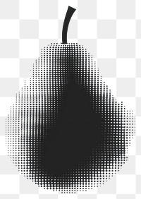 PNG Black Pears gradient transitioning smoothly pear minimalist abstract.