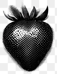 PNG Black Strawberries gradient transitioning smoothly strawberry halftone abstract.