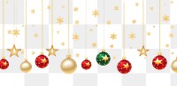 PNG Christmas ornaments invitation border illustration background christmas.