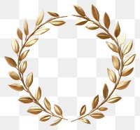 PNG Gold laurel wreath gold illustration design.