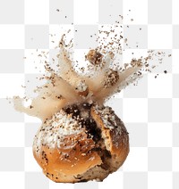 PNG Exploding bread food explosion photography.