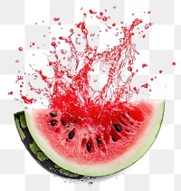 PNG Exploding half watermelon fruit photography refreshing.