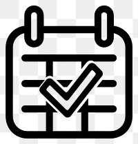 PNG Illustration checkmark calendar icon.