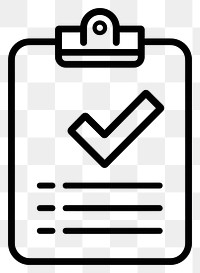 PNG Clipboard checkmark illustration icon organization.