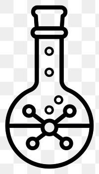 PNG Simple Chemistry illustration chemistry icon.