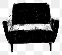 PNG Furniture armchair design black.