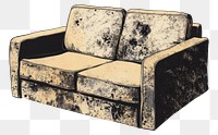 PNG Sofa furniture design couch.