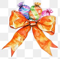 PNG A halloween candy art illustration watercolor.