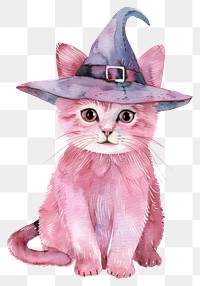 PNG Hat art cat illustration.