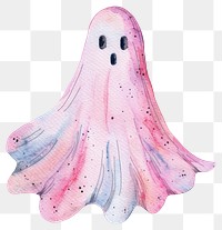 PNG Ghost illustration watercolor halloween.