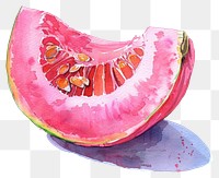 PNG Half pumpkin illustration watercolor colorful.