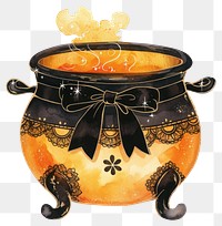 PNG Cauldron illustration halloween fantasy.