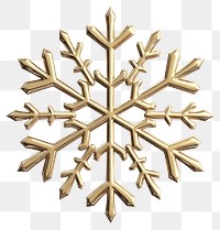 PNG Gold snowflake illustration design decorative.