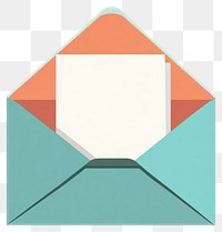 PNG Opened white envelope paper communication illustration.