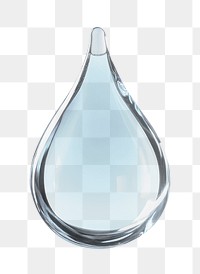 PNG An isolated transparent blue water drop floating background droplet clean.