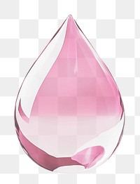 PNG An isolated transparent pink water drop floating droplet accessories minimalist.