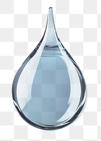 PNG An isolated transparent blue water drop floating background droplet clean.