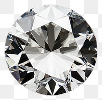 PNG An isolated transparent white diamond gemstone jewelry round.