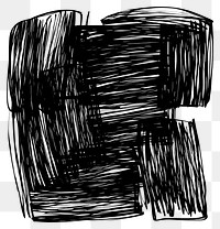 PNG A rectangles scribble drawing abstract sketch.