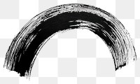 PNG A semicircle scribble abstract drawing black.