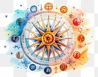 PNG Astrology creativity dartboard diagram.