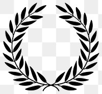 PNG Laurel wreath symbol vector design.