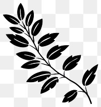 PNG Laurel branch leaf art illustration.