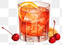 PNG Cranberry Orange Whiskey Sour cocktail drink fruit glass.