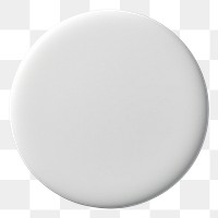 PNG Button pin mockup white round minimalist.