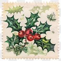 PNG Christmas decorations postage stamp christmas leaves leaf.