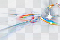 PNG Holographic lens flare background rainbow light.