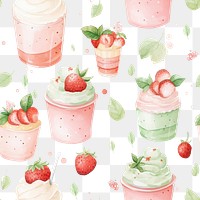 PNG Parfait backgrounds strawberry dessert. 