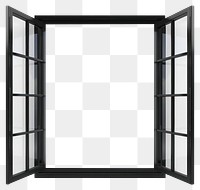 PNG Open window architecture interior black.